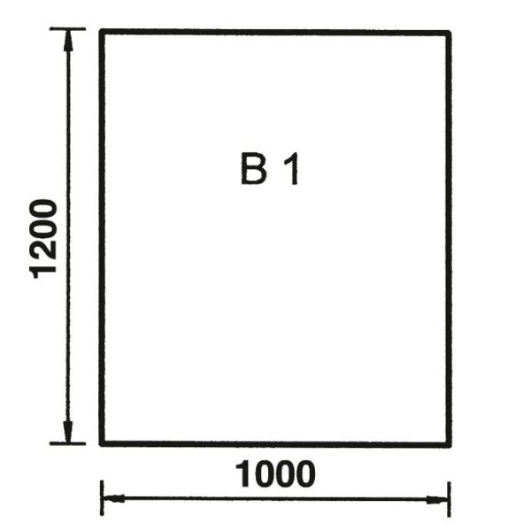 Zubehör - Bodenplatte Glas Rechteck B1 - Image 2