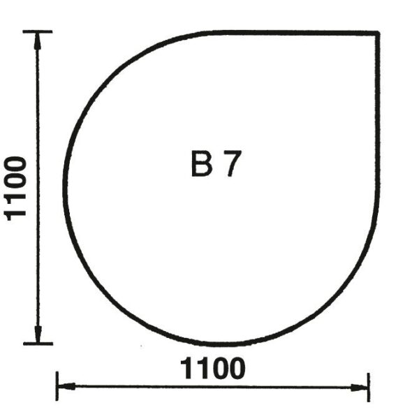 Zubehör - Bodenplatte Glas Tropfen B7 - Image 2