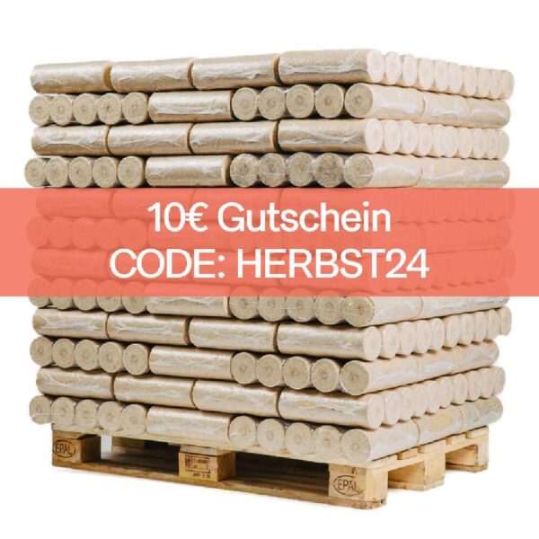 pellini Holzbriketts rund ohne Loch 960kg