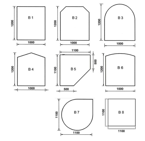 Zubehör - Bodenplatte Glas Bogen B6 - Image 2